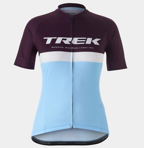 2021 Bontrager Trek Anara Women Brown-Blue Cycling Jersey And Bib Shorts Set