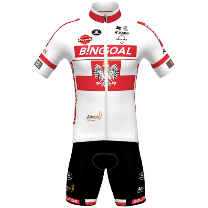 SET BINGOAL-WALLONIE BRUXELLES POLNISCHER MEISTER 2021 (2 T) WEISS - ROT