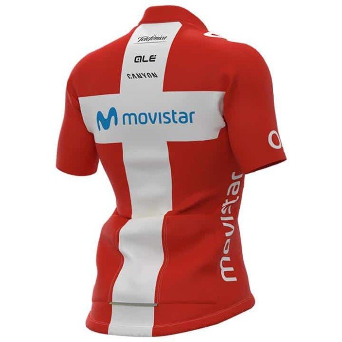 2021 Movistar Women Danmark Champion Cycling Jersey And Bib Shorts Set