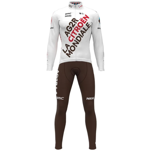 SET AG2R CITROËN TEAM 2021 (2 TEILE) WEISS - BRAUN - ROT
