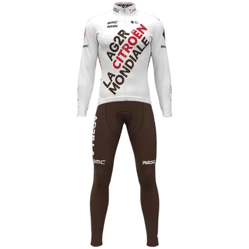 SET AG2R CITROËN TEAM 2021 (2 TEILE) WEISS - BRAUN - ROT