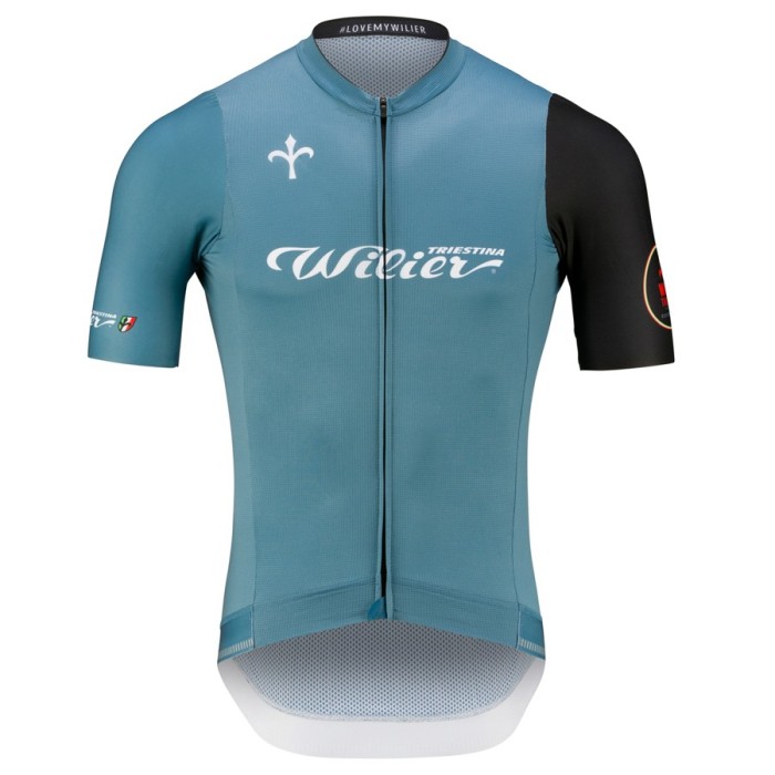 2021 Wilier Club Blue Cycling Jersey And Bib Shorts Set