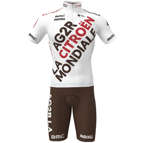 SET AG2R CITROËN TEAM 2021 (2 TEILE) WEISS - BRAUN - ROT