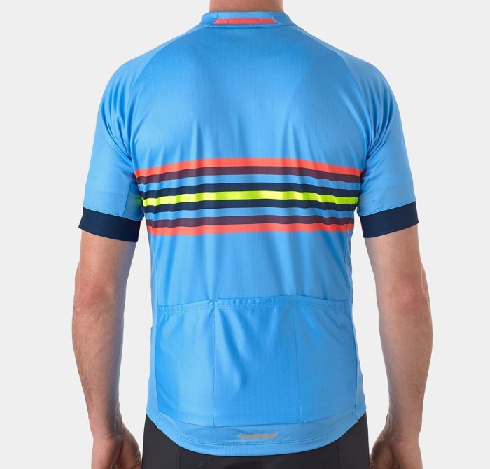 2021 Bontrager Trek Circuit TW Blue Cycling Jersey And Bib Shorts Set