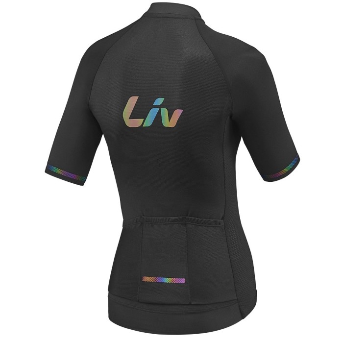 2021 Liv Team Women Black Cycling Jersey And Bib Shorts Set