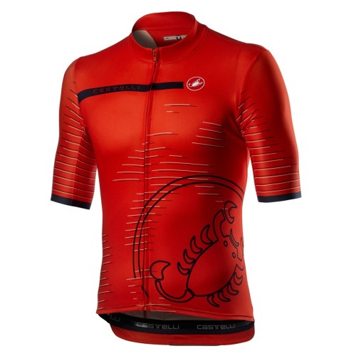 2021 Cаstelli Scorpione Red Cycling Jersey And Bib Shorts Set