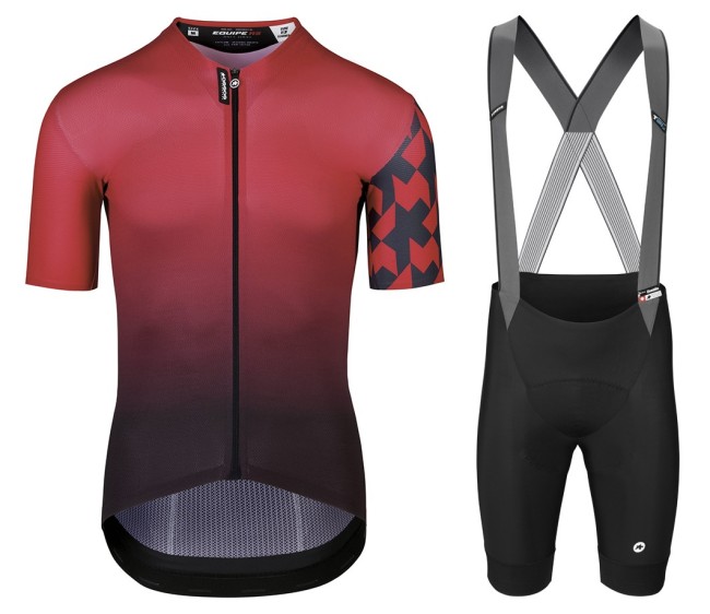 2021 Asos Mille GT Shifter Red Cycling Jersey And Bib Shorts Set