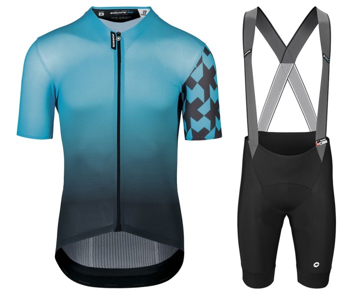 2021 Asos Mille GT Shifter Blue Cycling Jersey And Bib Shorts Set