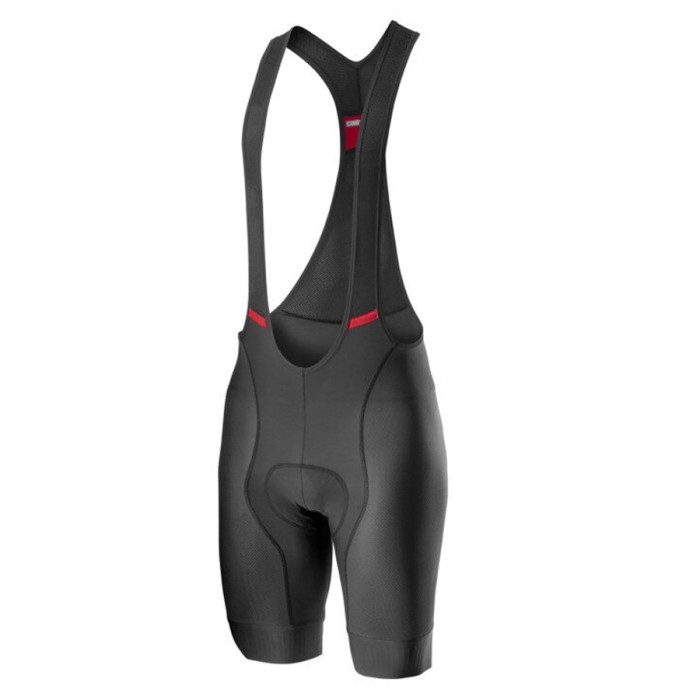 2021 Cаstelli Scorpione Black-Red Cycling Jersey And Bib Shorts Set