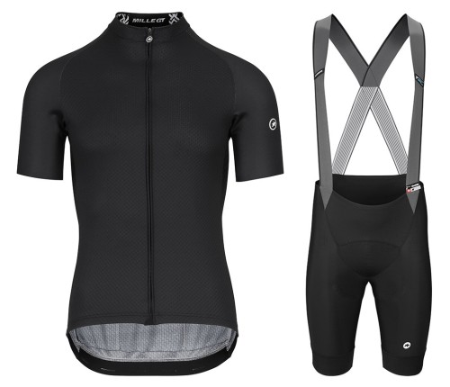 2021 Asos Mille GT Curta Black Cycling Jersey And Bib Shorts Set