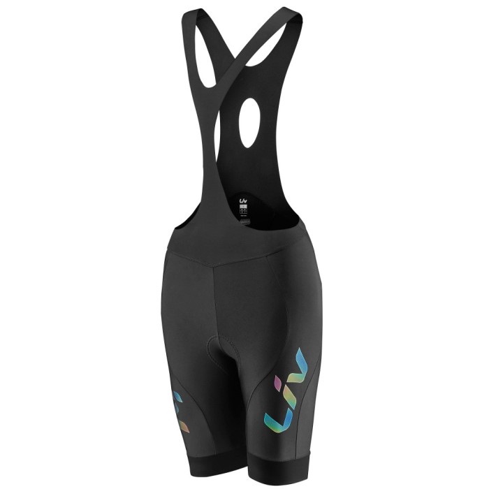 2021 Liv Team Women Black Cycling Jersey And Bib Shorts Set