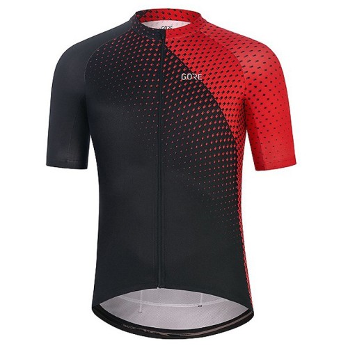 2021 Gore Flash Black-Red Cycling Jersey And Bib Shorts Set