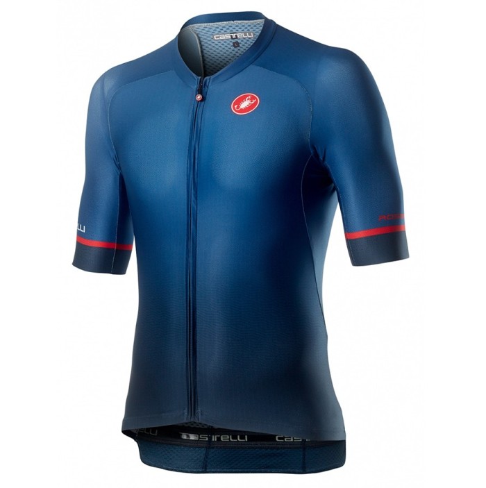 2021 Cаstelli JBH Shade Blue Cycling Jersey And Bib Shorts Set