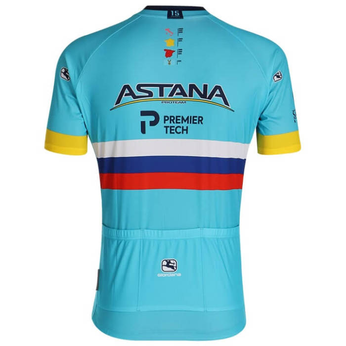 ASTANA PRO TEAM SHORT SLEEVE JERSEY RUSSIAN CHAMPION 2020 WHITE