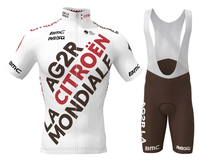 2021 Ag2r Citroen Team Cycling Jersey And Bib Shorts Set