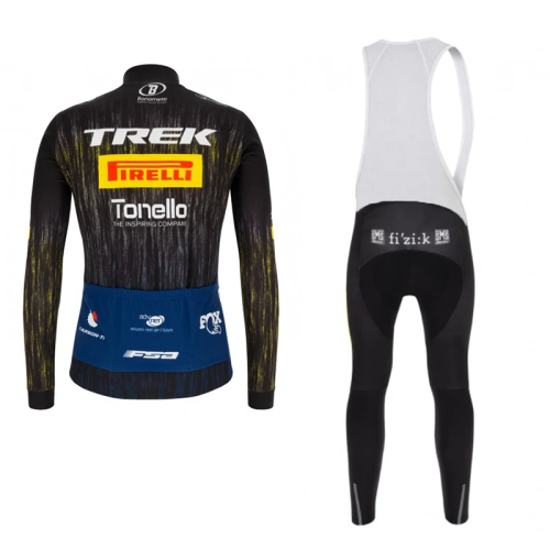 2021 Team Trek-Pirelli Winter Siits Cycling Jersey Long Sleeve Cycling bib Pants Cycling Kits Strap