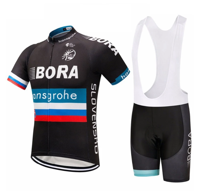 2019 Black Bora Cycling Jersey Cycling bib Shorts Maillot Ciclismo Cycling Kits