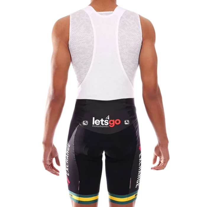 2021 TEAM BIKEEXCHANGE AUSTRALISCHER MEISTER Cycling Jersey And Bib Shorts Set  WEISS