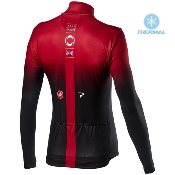 2020 INEOS Team Red Thermal Cycling Jersey And Bib Pants Set