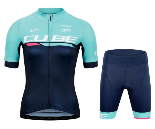 2020 Cube Team Pro Cycling Women Cycling Jersey And Shorts Set