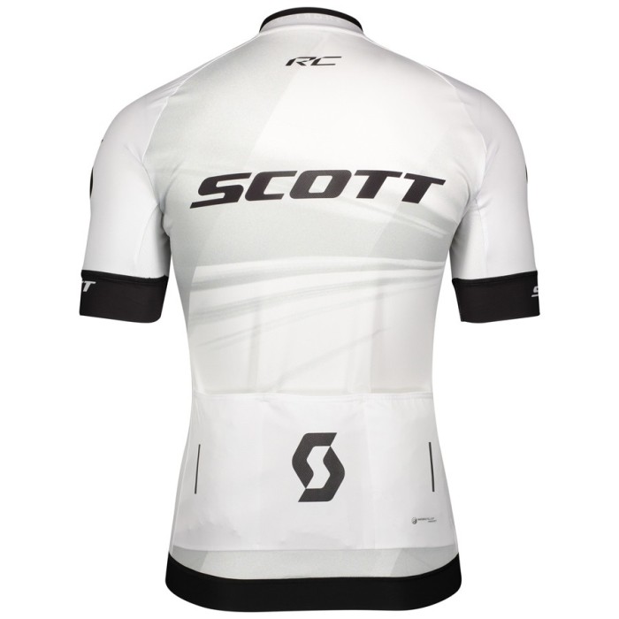 2020 Scott RC Team White Cycling Jersey And Bib Shorts Set