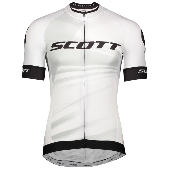 2020 Scott RC Team White Cycling Jersey And Bib Shorts Set