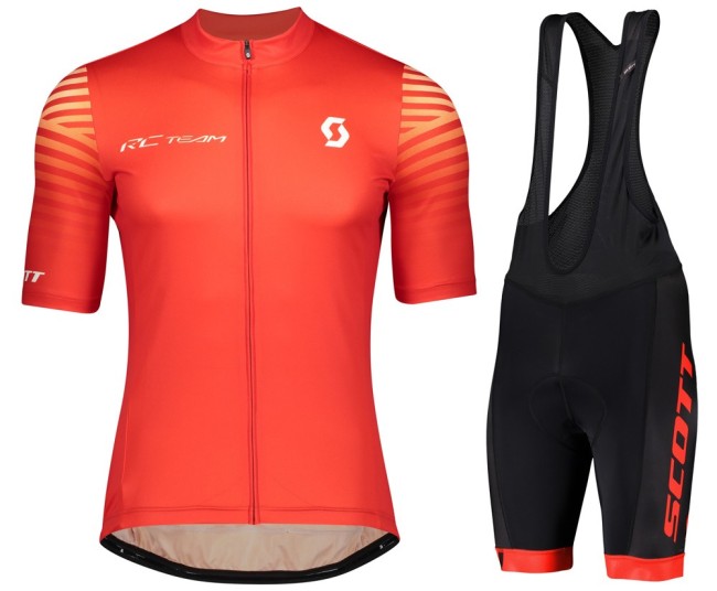 2020 Scott RC Pro Red Cycling Jersey And Bib Shorts Set