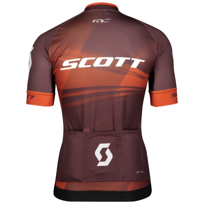 2020 Scott RC Team Bordeaux Cycling Jersey And Bib Shorts Set