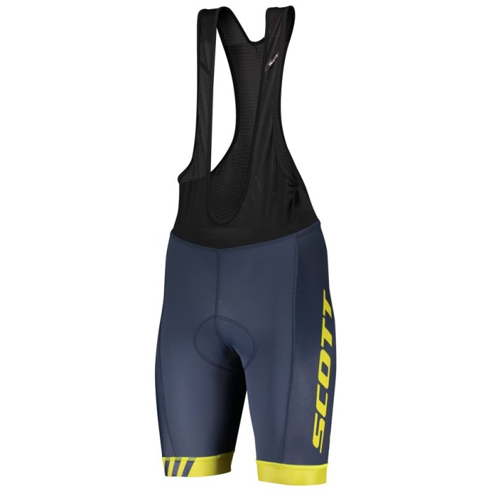 2020 Scott RC Pro Yellow Cycling Jersey And Bib Shorts Set