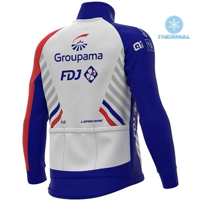 2020 Team FDJ Thermal Cycling Jersey And Bib Pants Set