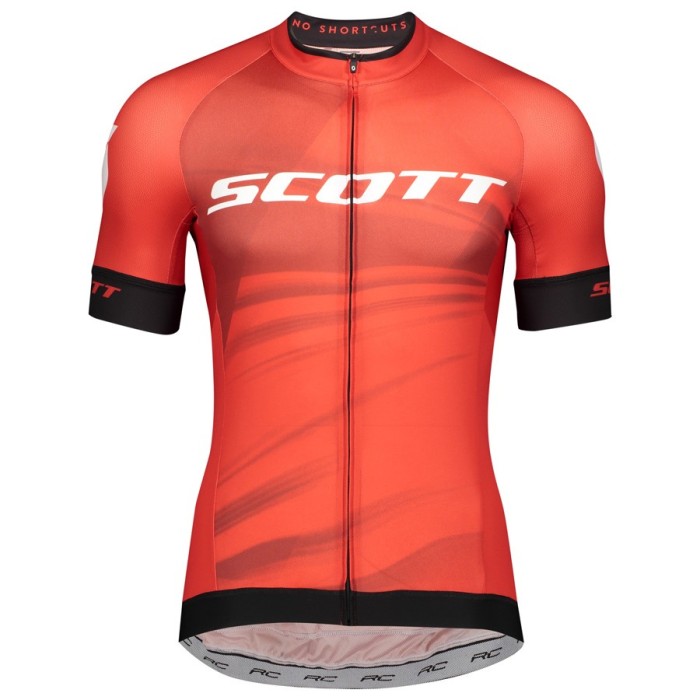 2020 Scott RC Team Red Cycling Jersey And Bib Shorts Set