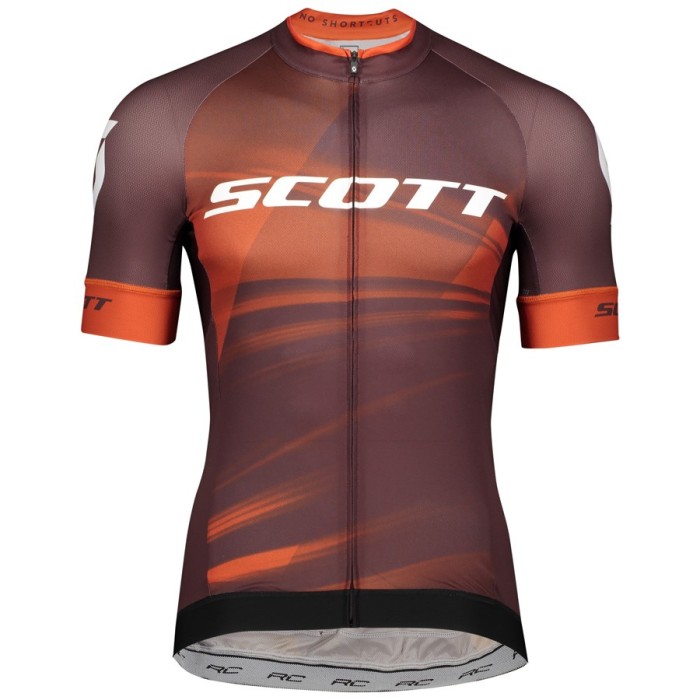 2020 Scott RC Team Bordeaux Cycling Jersey And Bib Shorts Set