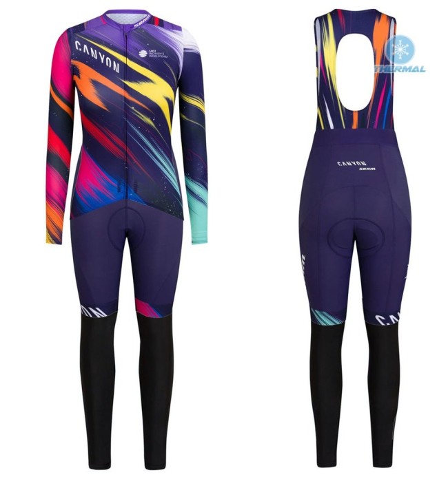 2020 Canyon Pro Team CS Women's Thermal Cycling Jersey And Pants Set