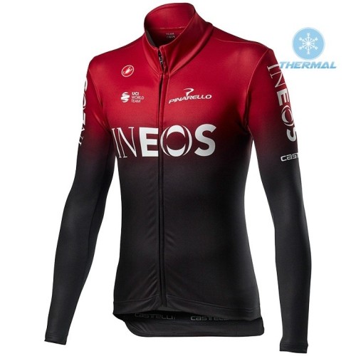 2020 INEOS Team Red Thermal Cycling Jersey And Bib Pants Set