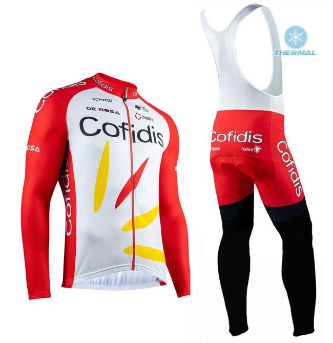 2020 Team Cofidis Pro Thermal Cycling Jersey And Bib Pants Set