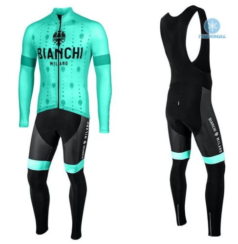 2020 Bianchi YDL Thermal Cycling Jersey And Bib Pants Set