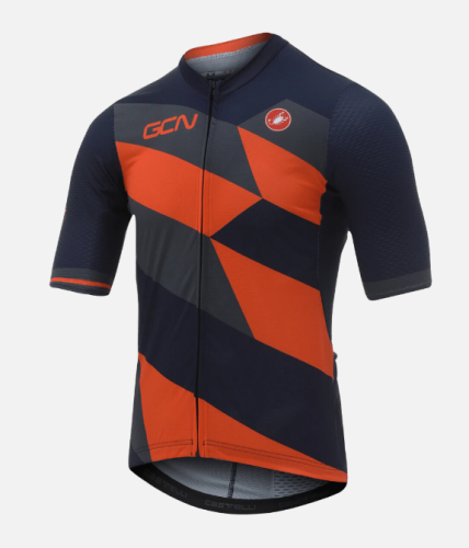 2021 GCN Castelli Competizione 2 Orange and Blue Jersey