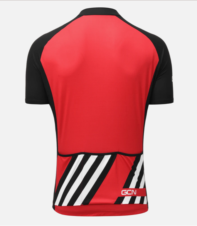 2021 GCN Stripes Fan Jersey - Red & Black