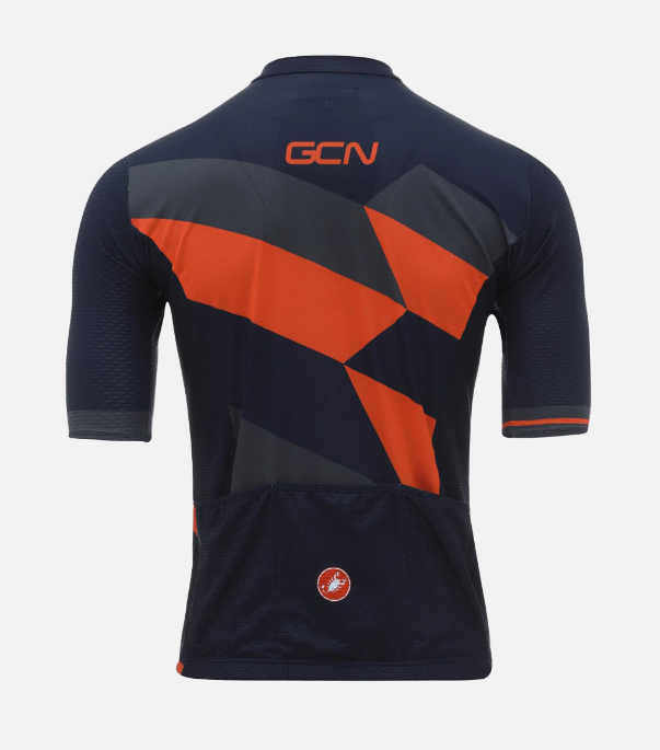 2021 GCN Castelli Competizione 2 Orange and Blue Jersey