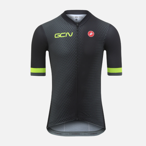 2021 GCN Castelli Competizione 2 Lime Stripe Jersey