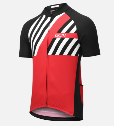 2021 GCN Stripes Fan Jersey - Red & Black