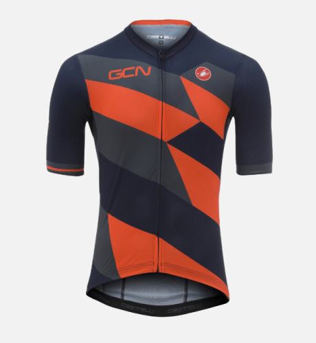 2021 GCN Castelli Competizione 2 Orange and Blue Jersey