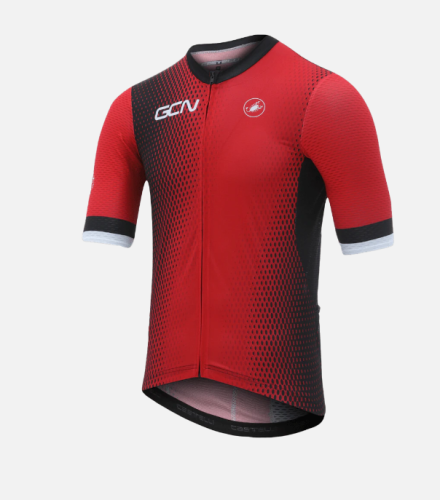 2021 GCN Castelli Competizione 2 Red Gradient Jersey