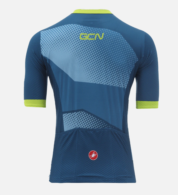 2021 GCN Castelli Competizione 2 Blue and Lime Jersey