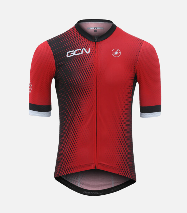 2021 GCN Castelli Competizione 2 Red Gradient Jersey