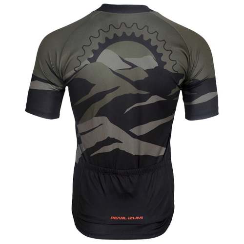 2021 PEARL IZUMI KURZARMTRIKOT LTD OLIVE - SCHWARZ