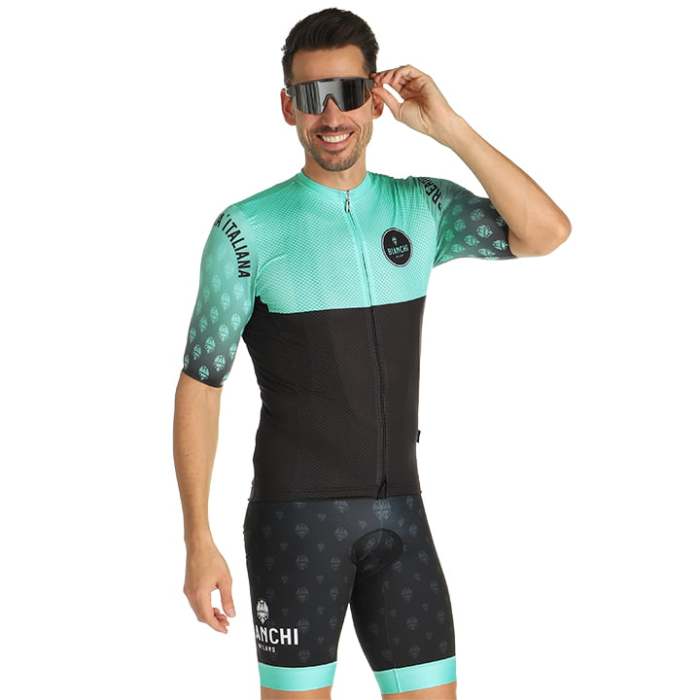 2021 BIANCHI MILANO SET (2 TEILE) TIRANO SCHWARZ - GRÜN