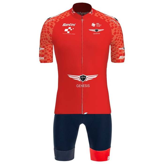 SET TOUR DE SUISSE BERGTRIKOT 2021 (2 TEILE) BLAU - ROT