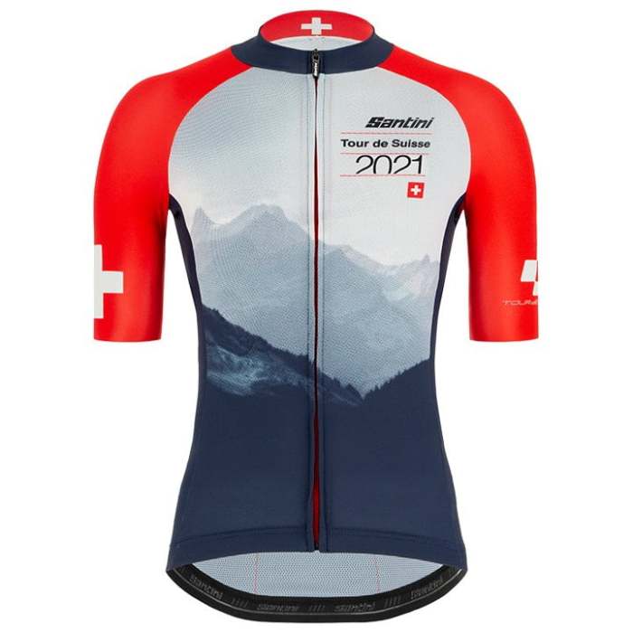 SET TOUR DE SUISSE 2021 (2 TEILE) WEISS - BLAU - ROT