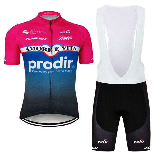 Mens's Team Cycling Jersey Short Sleeve Bike Bib Shorts Kits Set Clothing Shirt